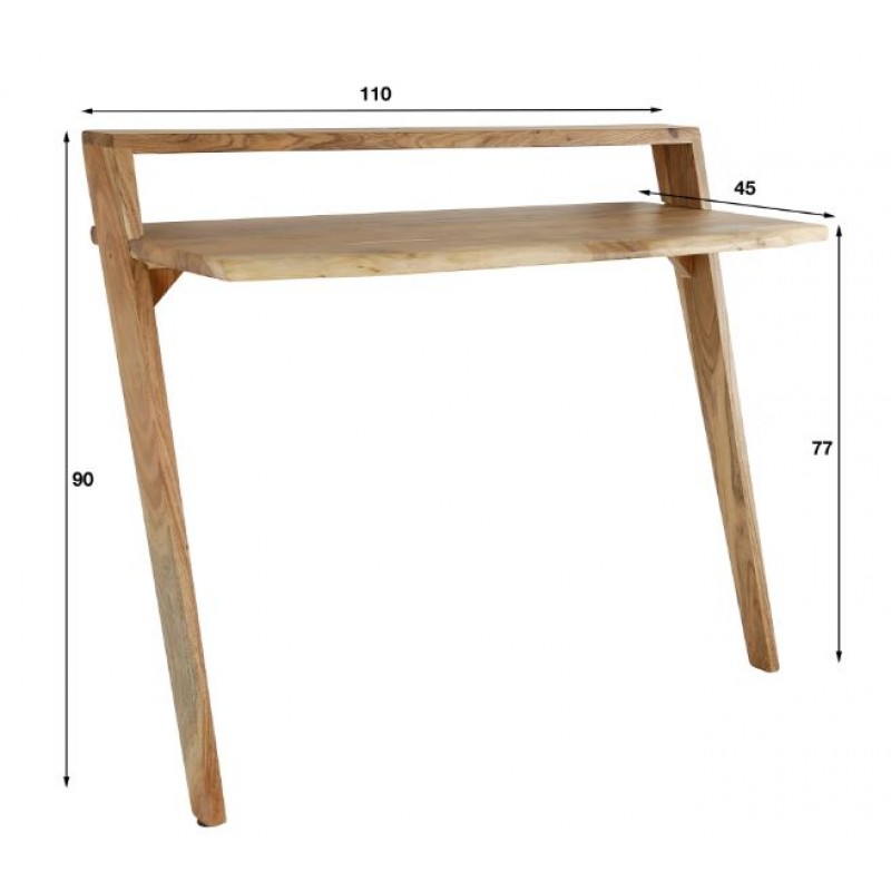 ZI Felix Wall Desk Natural